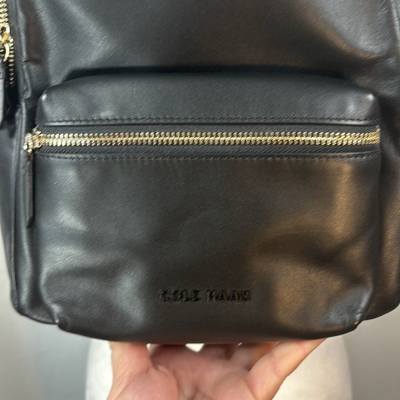 Cole Hann Black Grand Ambition Mini Backpack with Gold Hardware- NWT main image 15
